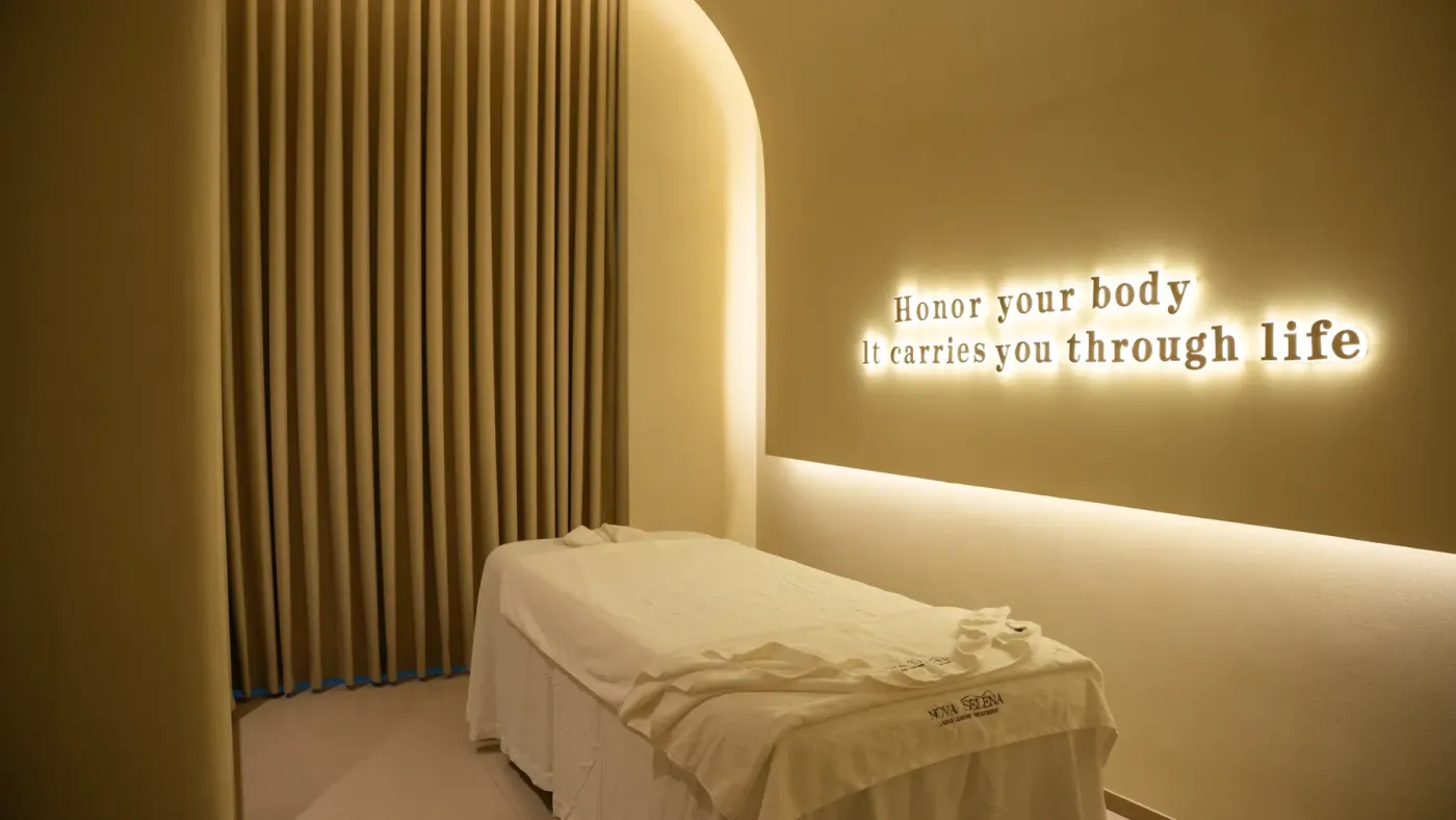 Massage room at Nova Selena Spa